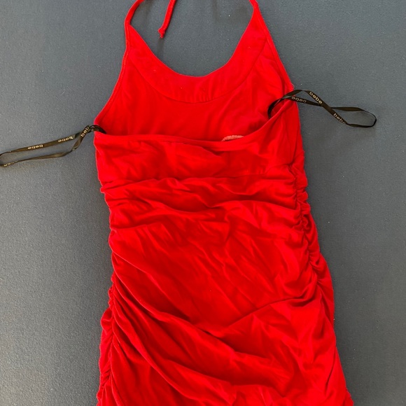 BEBE red heart halter top - Picture 2 of 4